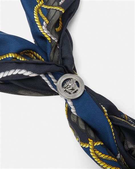 versace foulards|Versace silk foulards.